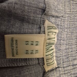 Revamped Gray Textured Pants